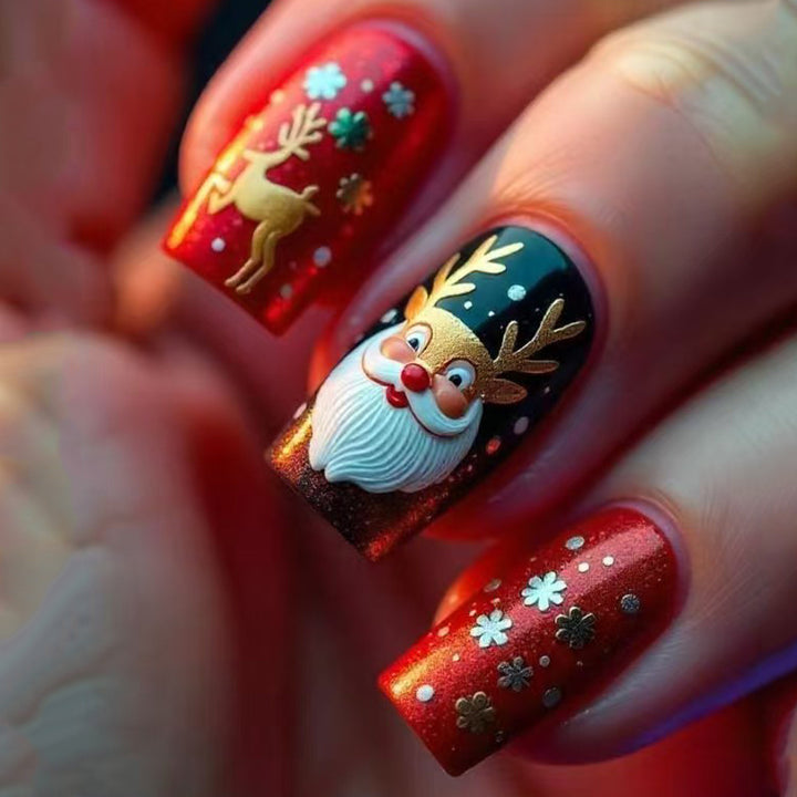 Creative Art Nails with Festive Christmas Design Stornfield