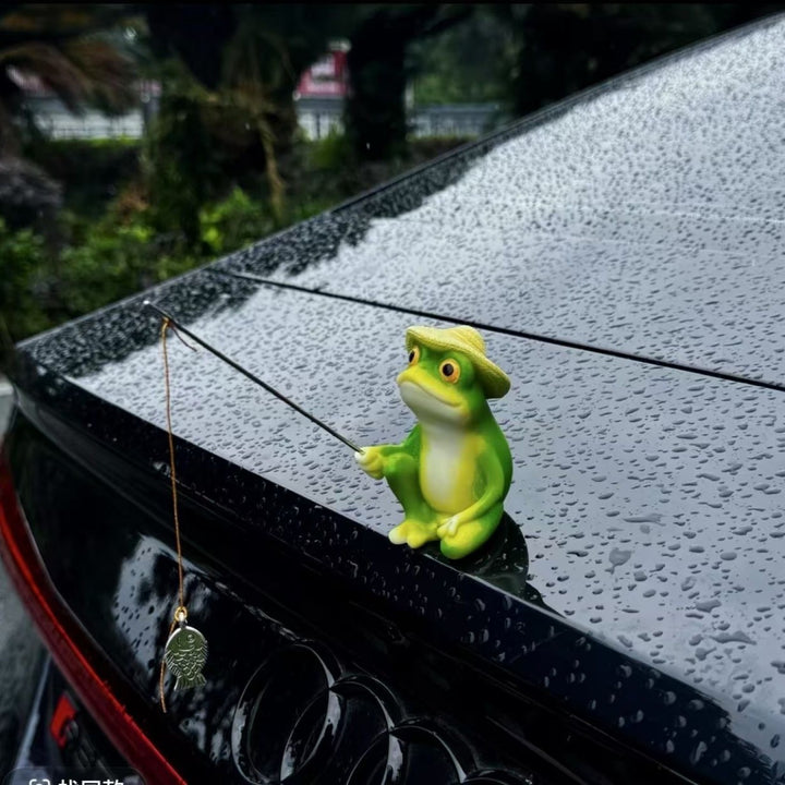Funny frog figure with umbrella Stornfield