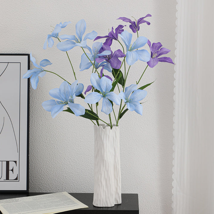 Artificial orchid flower branch with delicate flowers