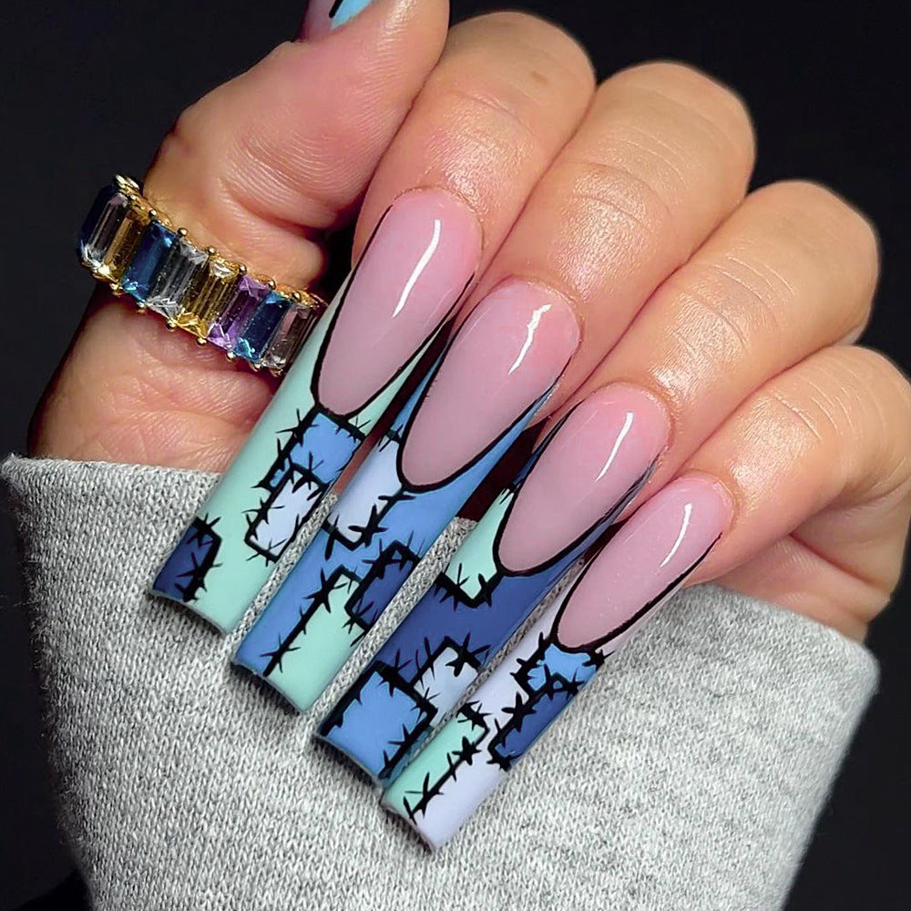 Artistic stiletto nails with modern decorative accents Stornfield