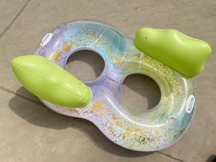 Women's Inflatable Comfort Pool Lounger with View Window Stornfield