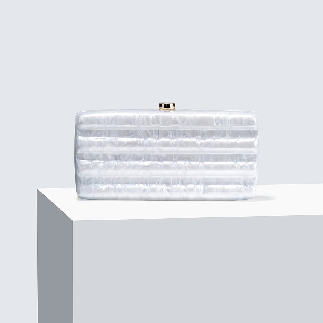 Glamorous Textured Evening Clutch
