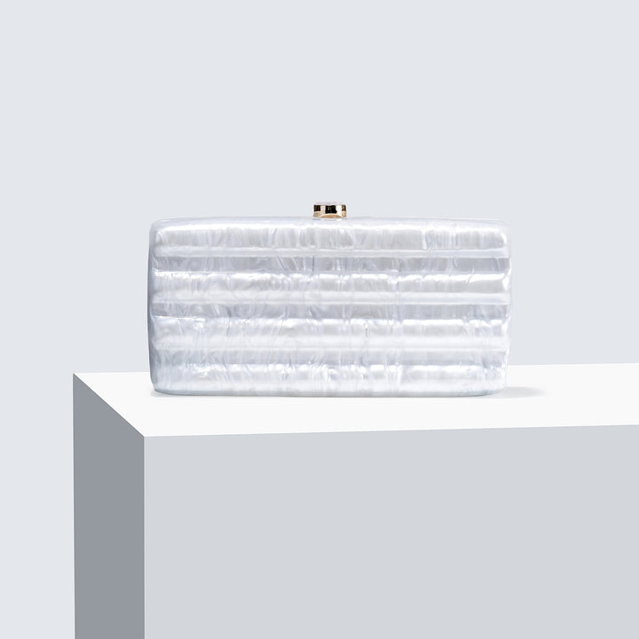 Glamorous Textured Evening Clutch