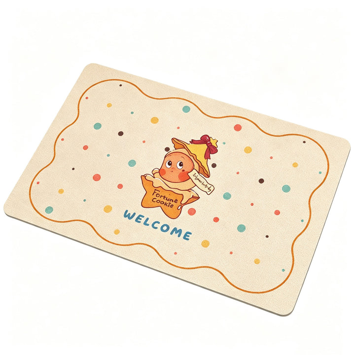 Cute Gingerbread-Themed Plush Bath Mat