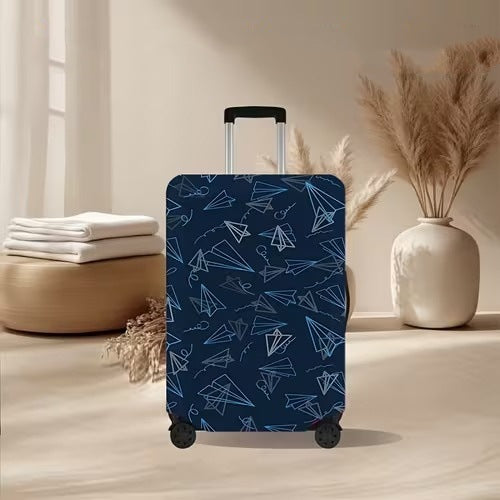 Unisex nan elastic suitcase cover with volcanic lava marble design, stretch protective cover for trolley Stornfield