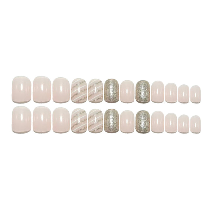Elegant artificial nails with glitter accents Stornfield