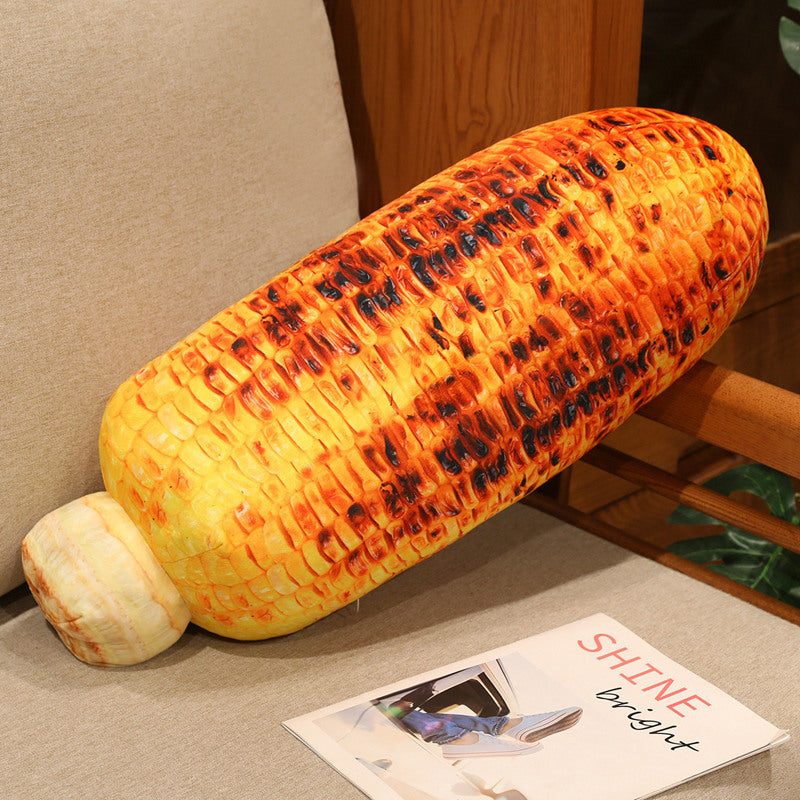 Novelty Grilled Corn Bolster Plush Decorative Lumbar Pillow Stornfield