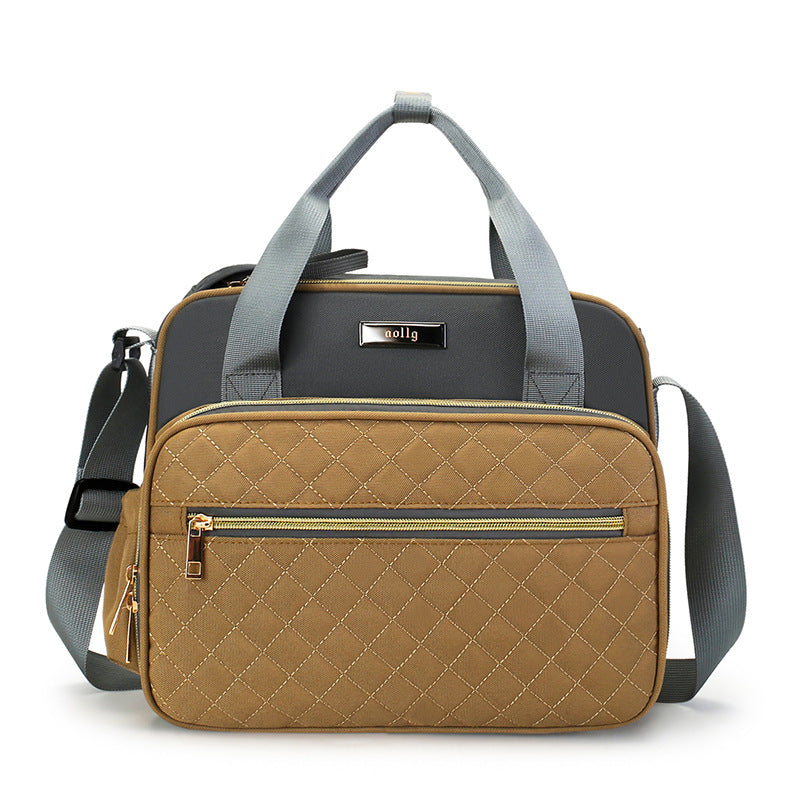 Quilted Multi-Pocket Diaper Tote Stornfield