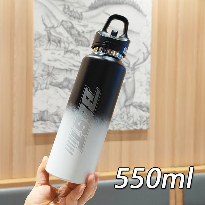 Women's sustainable stainless steel water bottle with leak-proof lid and handle Stornfield