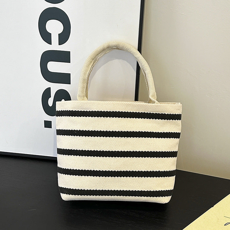 WoStriped Canvas Tote Bag Stornfield