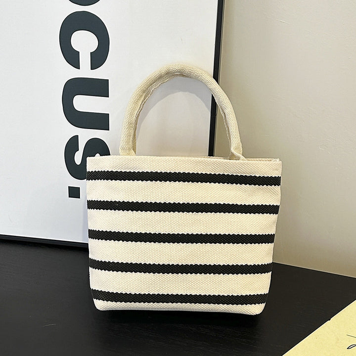 WoStriped Canvas Tote Bag Stornfield
