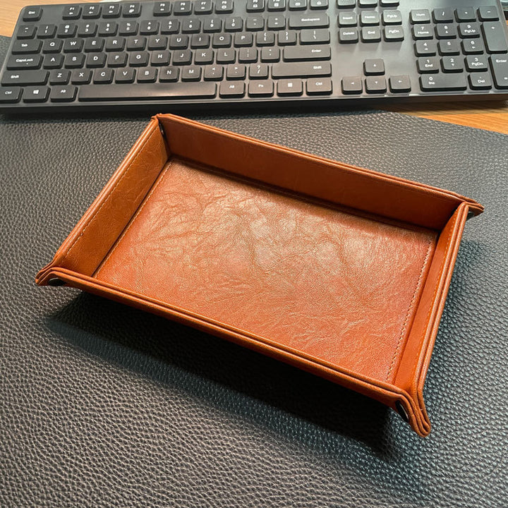 Stylish Leather Organizer Tray Stornfield