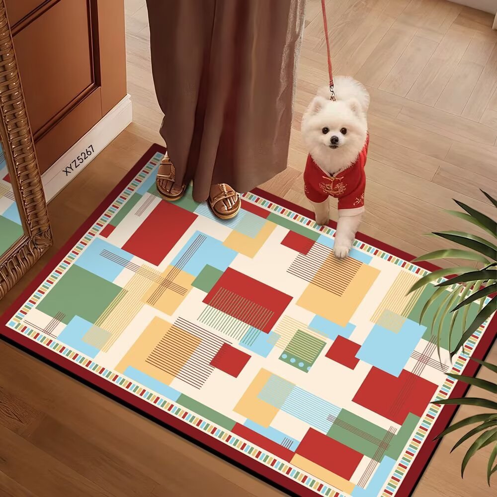 Colorful Patterned Floor Mat Stornfield
