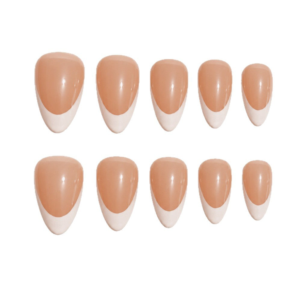 French Tip Gel Nail Art Extensions