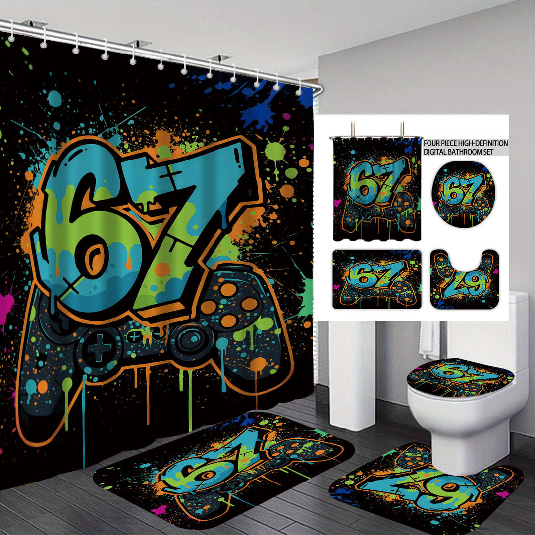 Colorful Dessert-Themed Bathroom Set Stornfield