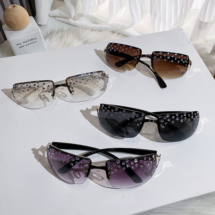 Women's Glamorous Sunglasses with Glitter Accents Stornfield
