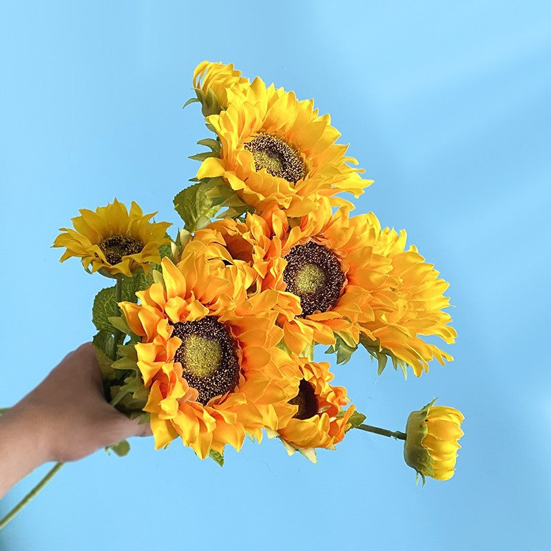 Realistic Decorative Sunflower Stem