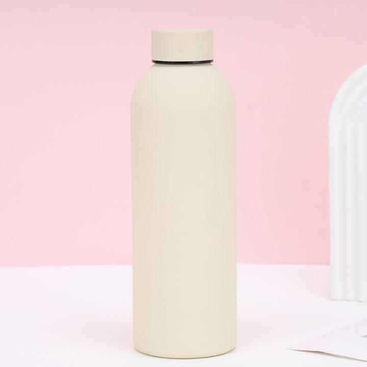 Unisex nan vacuum-insulated stainless steel drinking bottle with soft-touch surface and leak-proof screw cap Stornfield