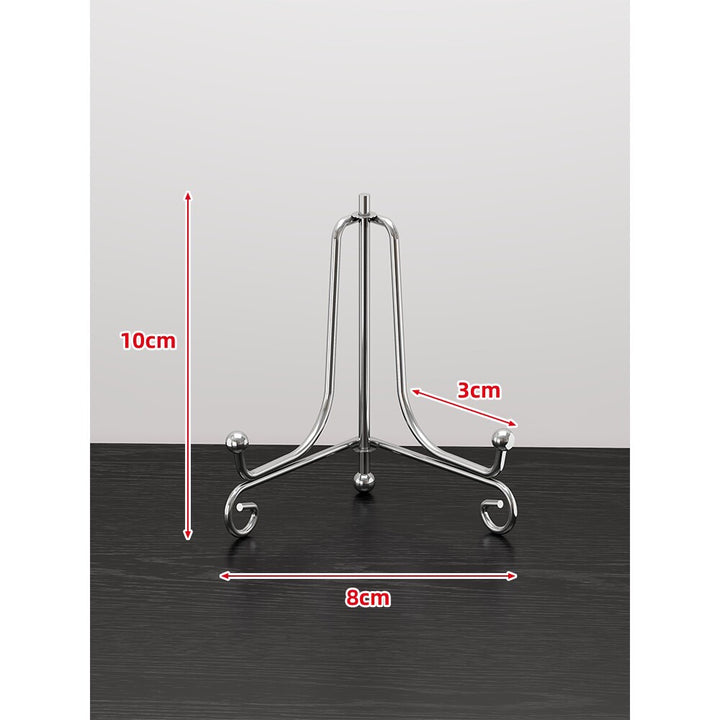 Decorative Curled-Tripod Metal Display Easel Stand