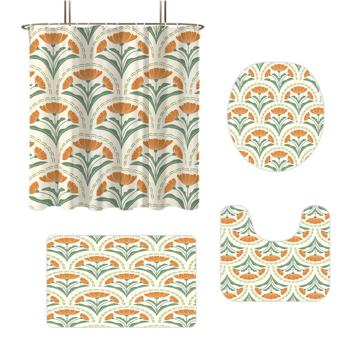 Bohemian-Themed Four-Piece Digital Bathroom Set Stornfield