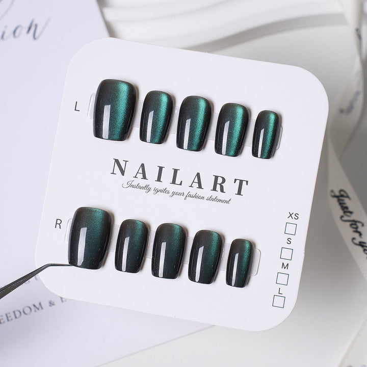 Artistic Stiletto Press-On Nail Set with Floral Embellishments Stornfield