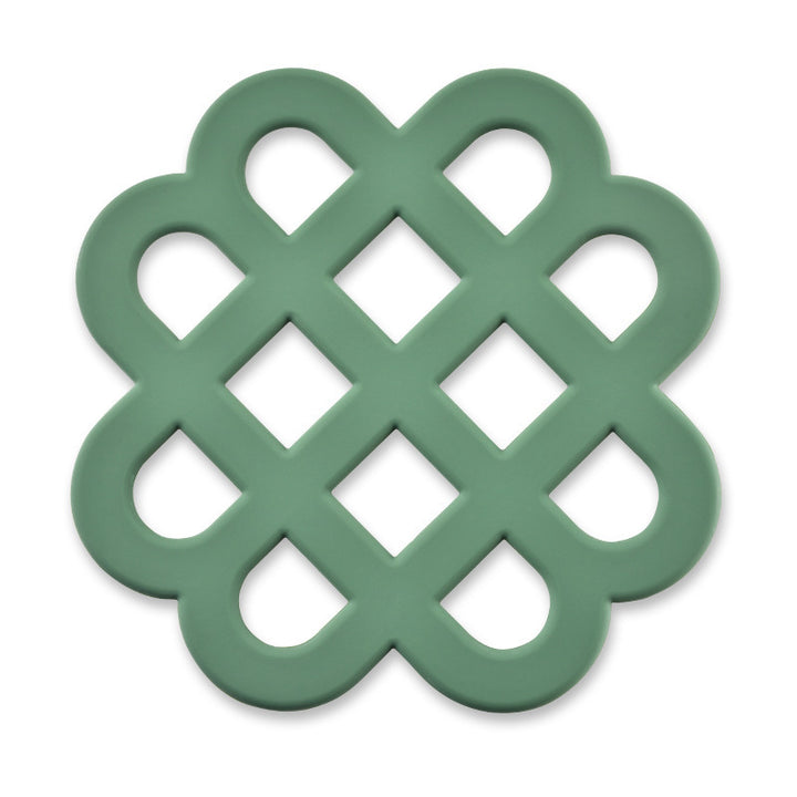 Heat-resistant silicone coaster with decorative design Stornfield