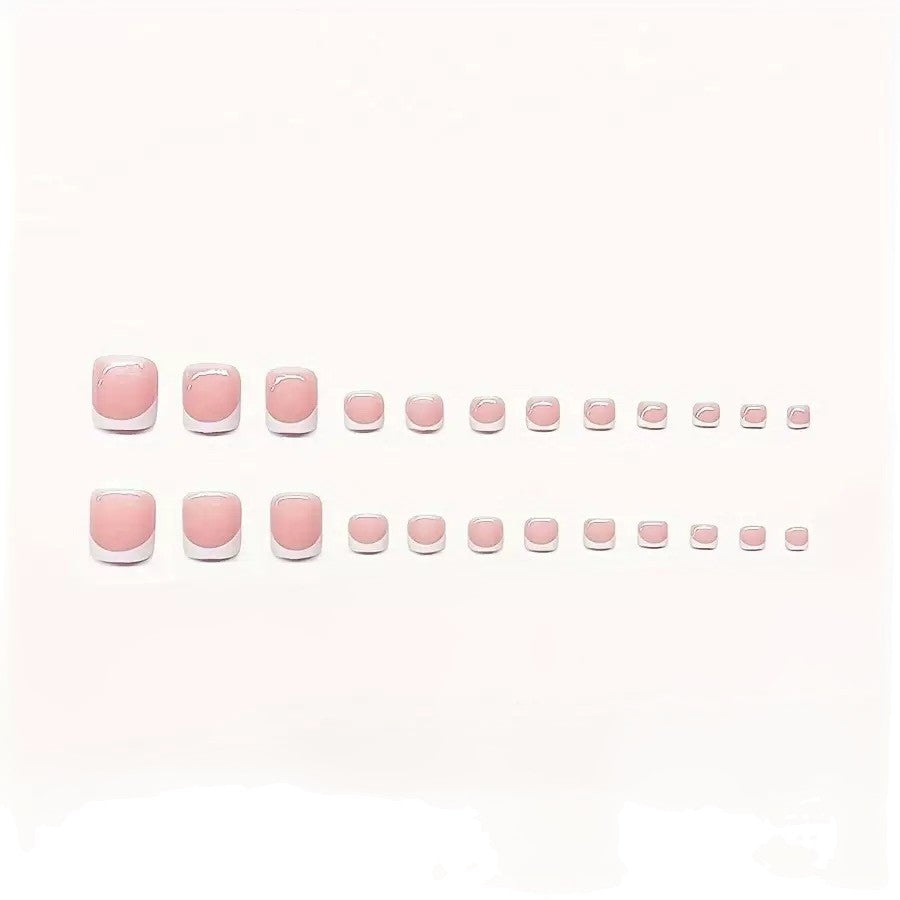 Stylish French Tip Nail Enhancements Stornfield