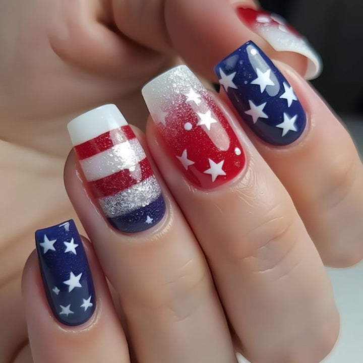 Patriotic Nail Art Decorations Stornfield