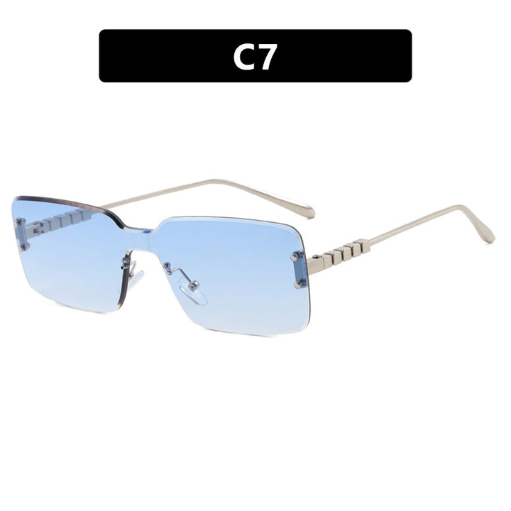 Women's modern rectangular sunglasses with stylish metal frame Stornfield