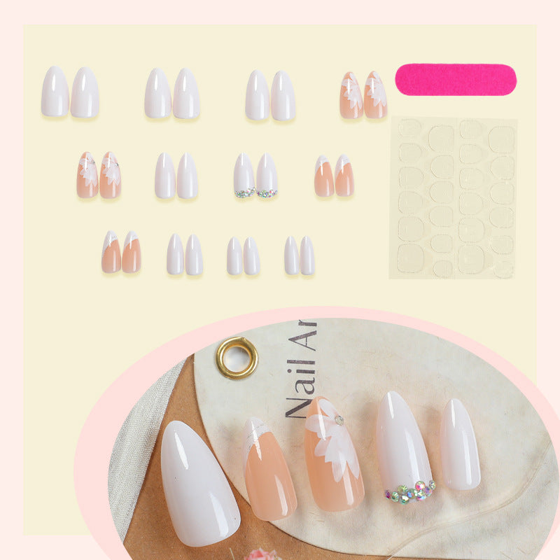 Premium Floral Designed Press-On Nail Set Stornfield