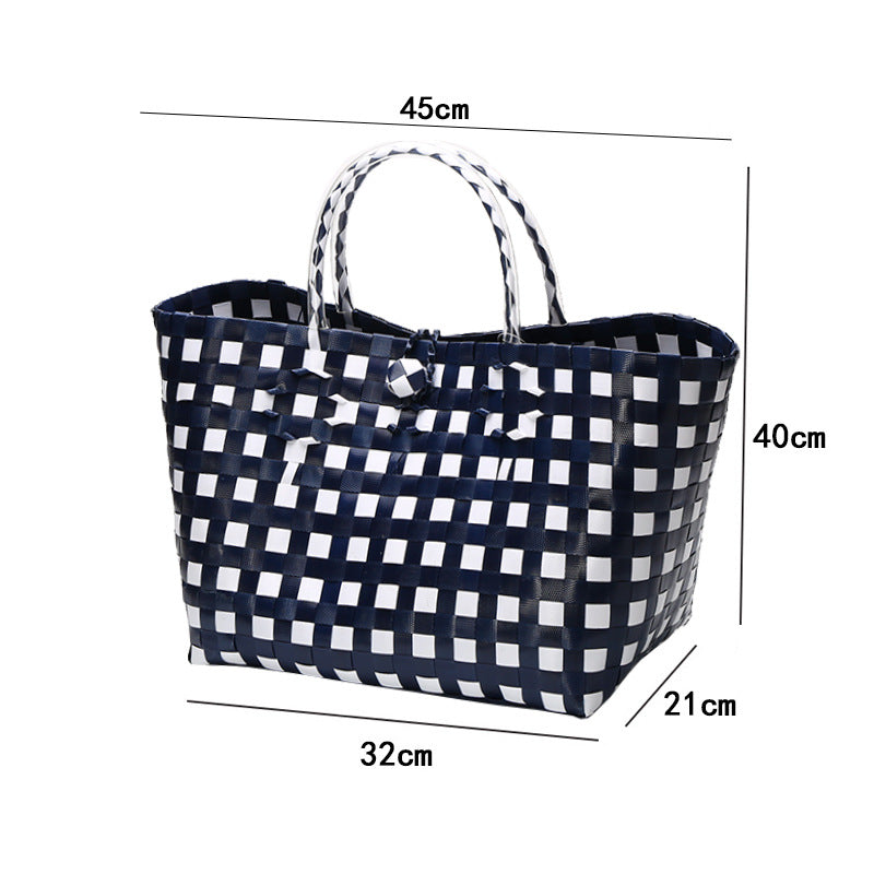 Large Capacity Woven Shopping Tote Stornfield