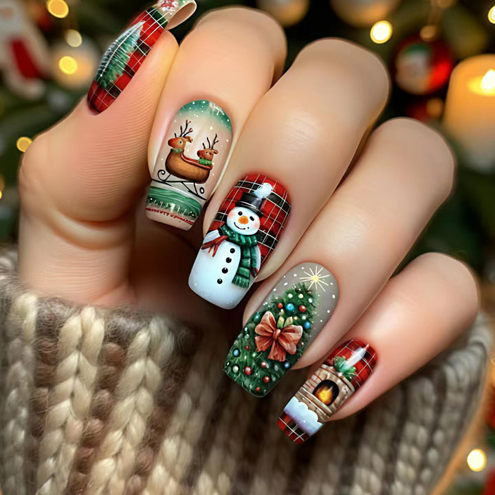 Creative Christmas Art Nails in Festive Design Stornfield