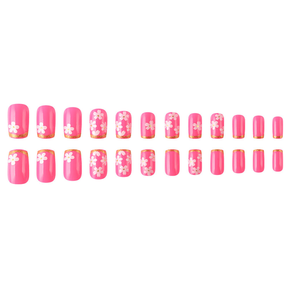 Floral Gel Nail Art Design Stornfield
