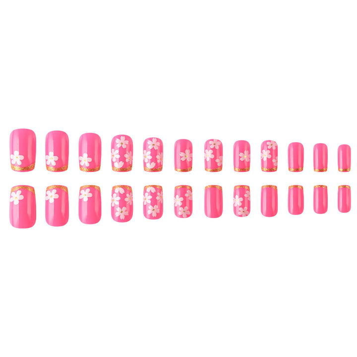 Floral Gel Nail Art Design Stornfield