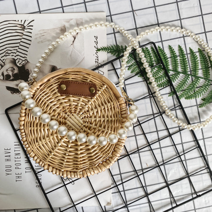Women's Pearl Necklace Basket Bag Stornfield