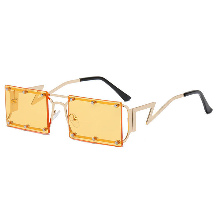 Women extravagant oversized sunglasses with geometric frame Stornfield