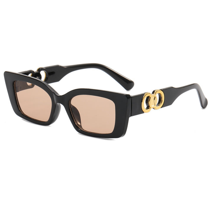 Women's Rectangular Designer Sunglasses with Luxurious Accents Stornfield