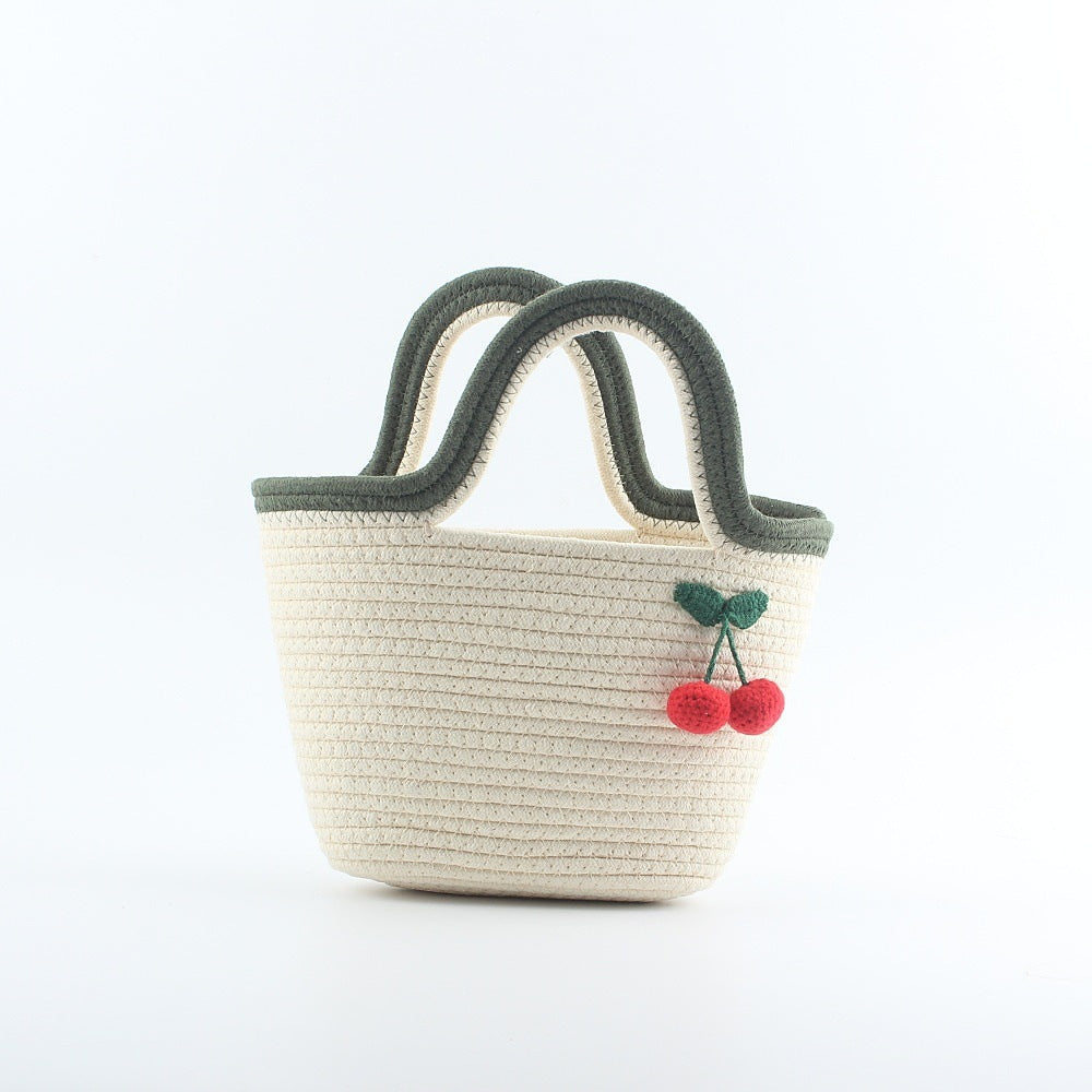 Picnic bag with cheerful fruit pattern Stornfield