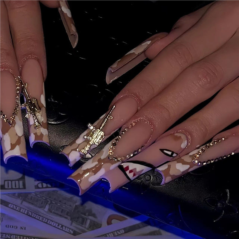 Artistic Decorative Press-On Nail Extensions Stornfield