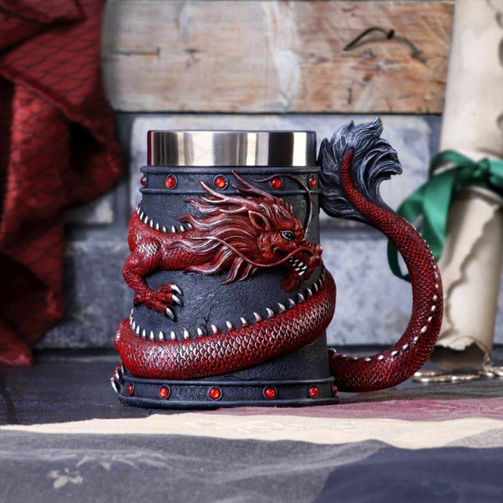 Dragon-Themed Decorative Goblet