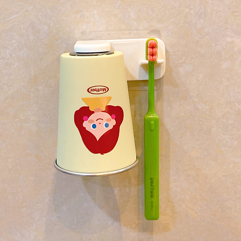 Wall-mounted toothbrush holder with playful design Stornfield