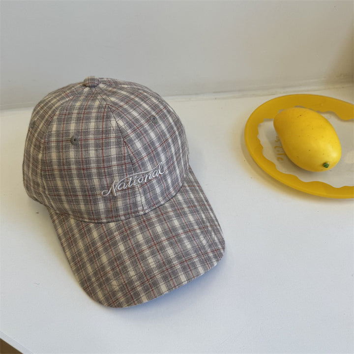 Men's Checkered Cotton Baseball Cap Stornfield