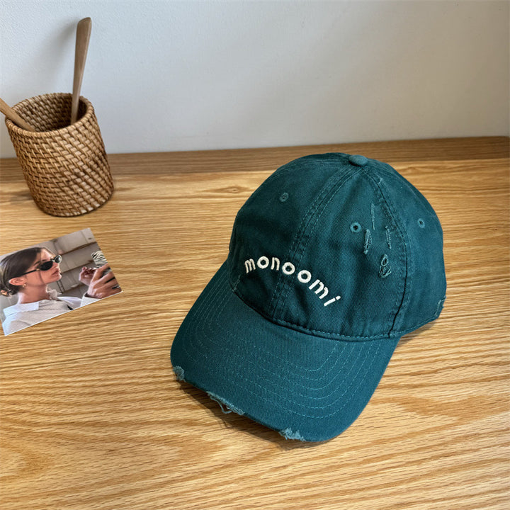 Women's Distressed Cotton Baseball Cap Stornfield