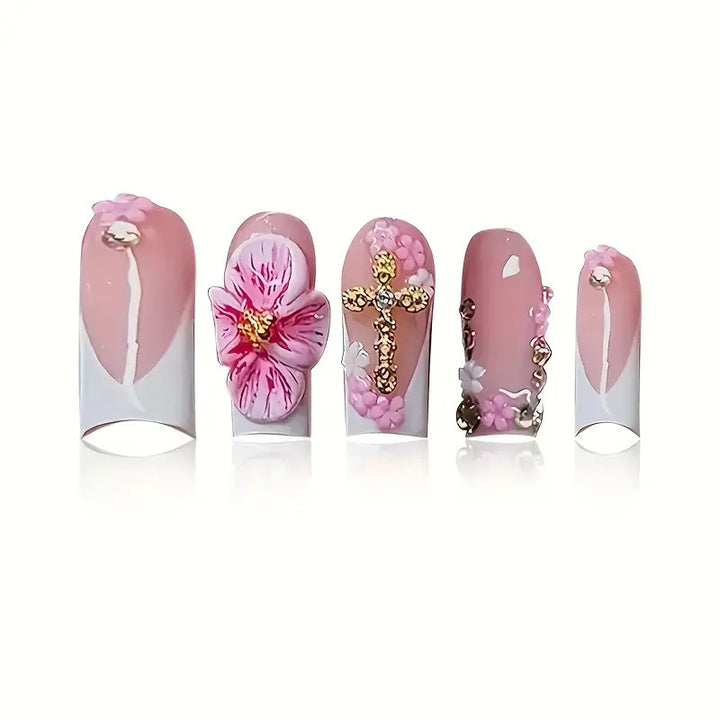 Artistic Floral Nail Art Extensions Stornfield 1787913849