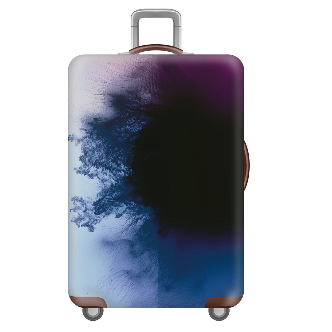 Unisex nan robust hard-shell suitcase with artistic face portrait print and 360° wheels Stornfield