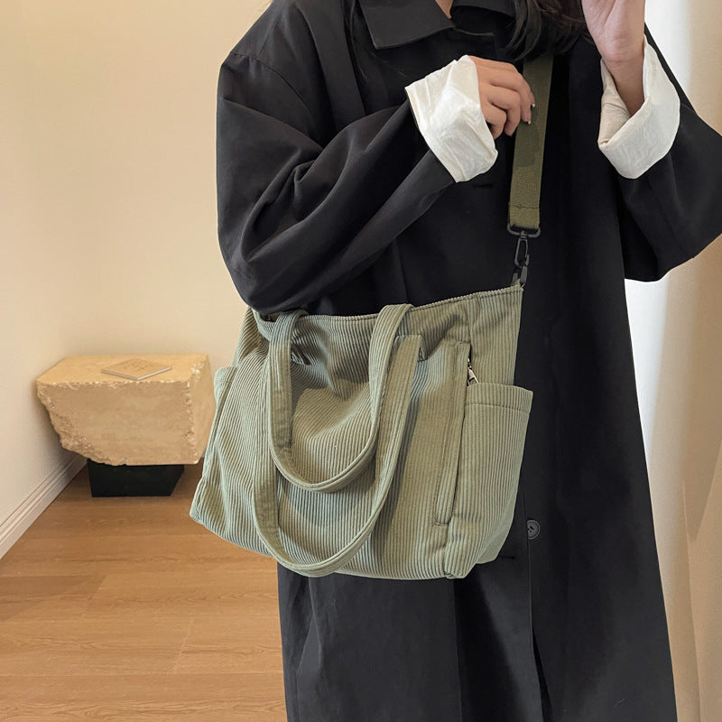 Textured Multi-Pocket Travel Tote Stornfield