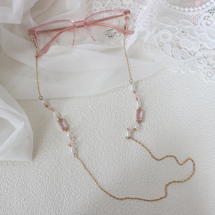 Elegant necklace with pearls and pink accents Stornfield