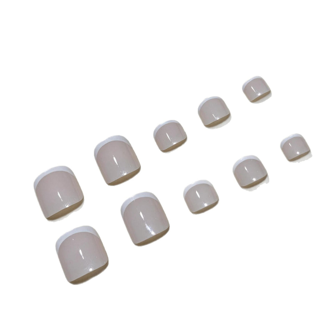 Elegant French Tip Pedicure Kit Stornfield