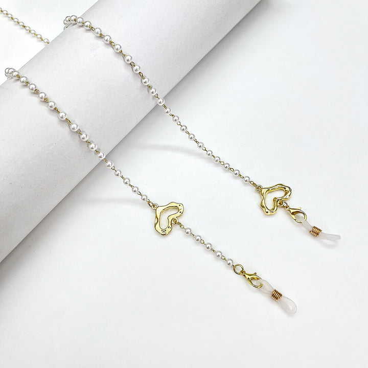Heart-Shaped Beaded Eyewear Chain Stornfield