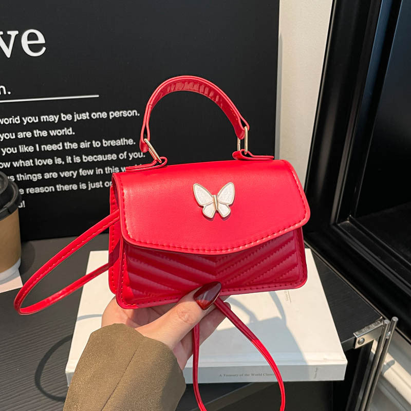 Butterfly-Embellished Handbag